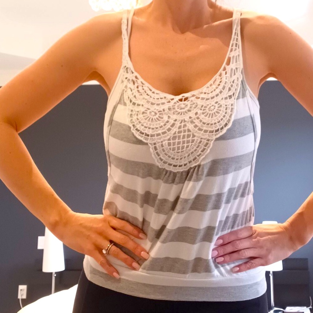 Lace front tank